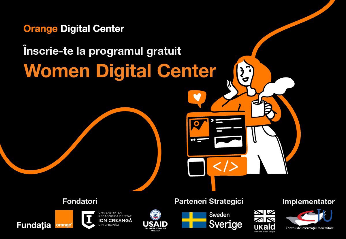 Orange Digital Center: Înscrie-te la cursul gratuit pentru femei – Women Digital Center