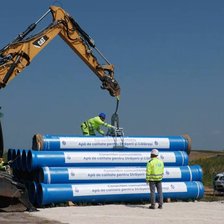 Începe construcția apeductului magistral Chișinău–Strășeni–Călărași. Zeci de mii de oameni vor avea acces la apă potabilă