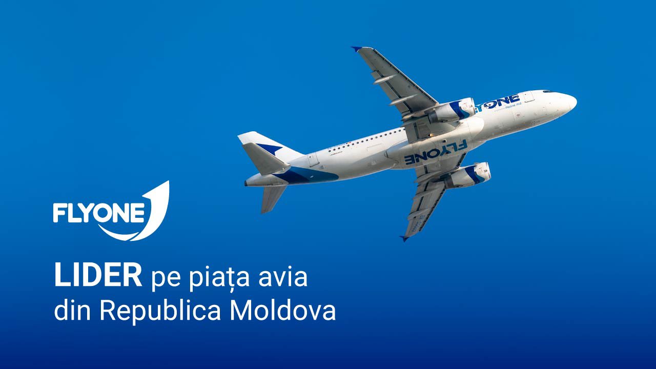 FLYONE – lider pe piața avia din Moldova