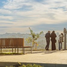 Sectorul Ciocana: Scuarul „Valna” a fost redeschis. Zona a fost reabilitată în urma unei alunecări de teren (FOTO)