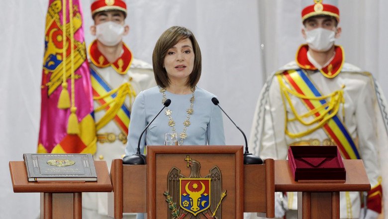 Maia Sandu preia al doilea mandat de președinte în ajun de Crăciun