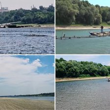 Alertă pe Dunăre: Nave blocate în nămol din cauza nivelului scăzut al apei

