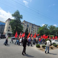  Partidul Renaștere-Возрождение a organizat un miting împotriva redenumirii și schimbării Zilei Victoriei 