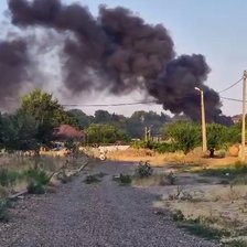 Incendiu la Tiraspol: Nor negru de fum peste oraș (VIDEO)