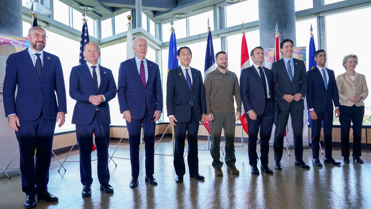 Discursul lui Zelenski, avioane de luptă pentru Ucraina și noi sancțiuni împotriva Rusiei. Principalele evenimente de la summitul G7 din Japonia