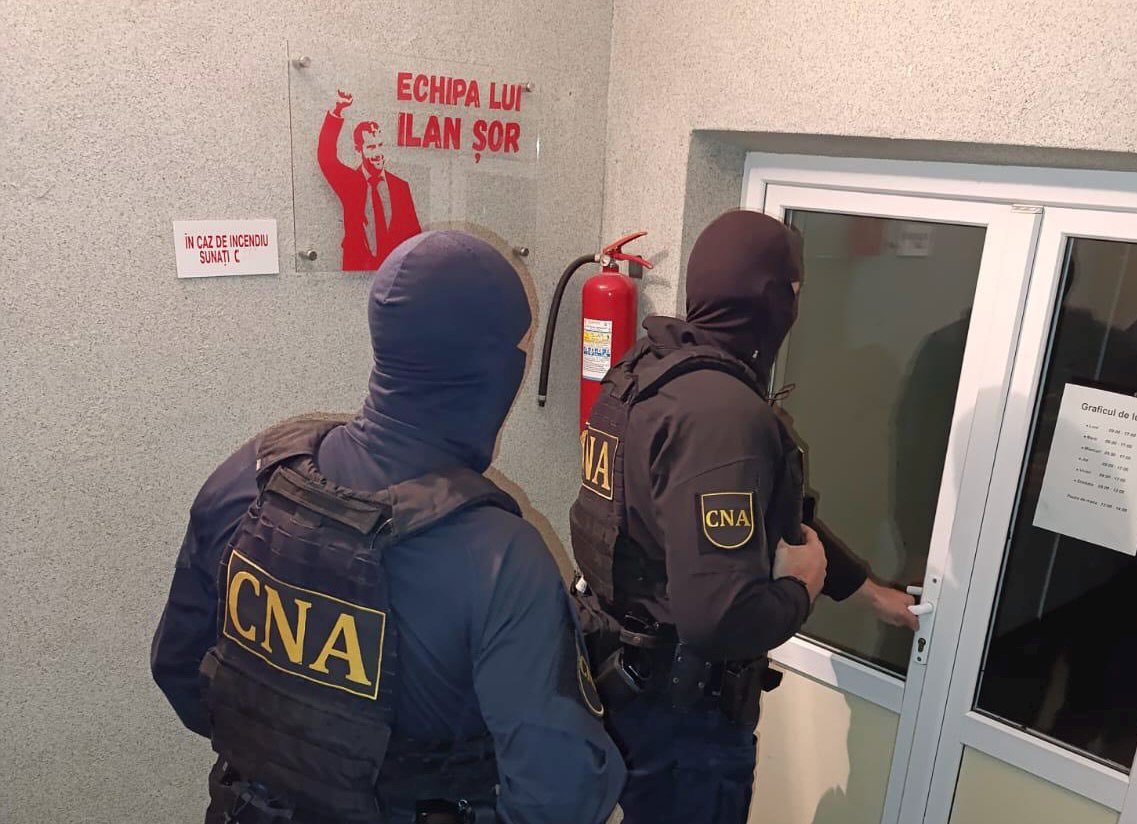 Percheziții la „echipa lui Ilan Șor”. Șase persoane, cercetate de CNA într-un dosar de corupere electorală 