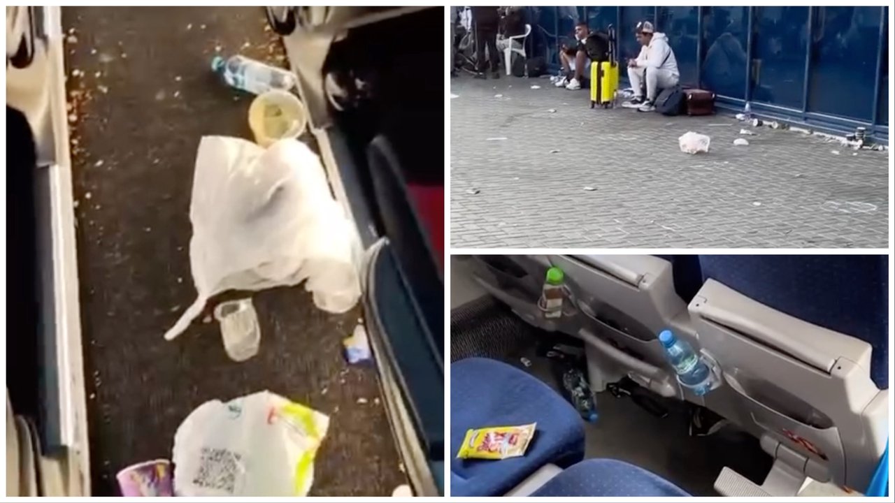 Tranzitul pelerinilor: Mormane de gunoi în preajma aeroportului și în autobuze. Ce spun reprezentanții AIC despre daune (VIDEO)