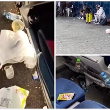 Tranzitul pelerinilor: Mormane de gunoi în preajma aeroportului și în autobuze. Ce spun reprezentanții AIC despre daune (VIDEO)