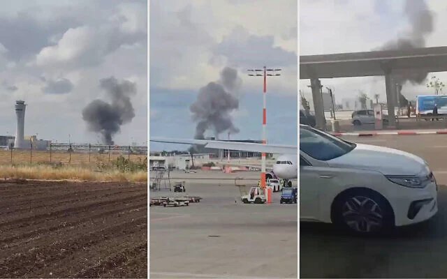 Israel: Aeroportul din Tel Aviv, lovit de o rachetă din Yemen. Trei persoane au fost rănite (FOTO)
