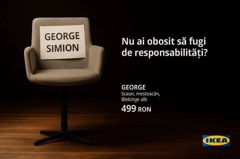 „Suie mimion” și fenomenul fotoliului gol. Val de meme pe rețele după dezbaterile electorale Dan - Simion (FOTO)
