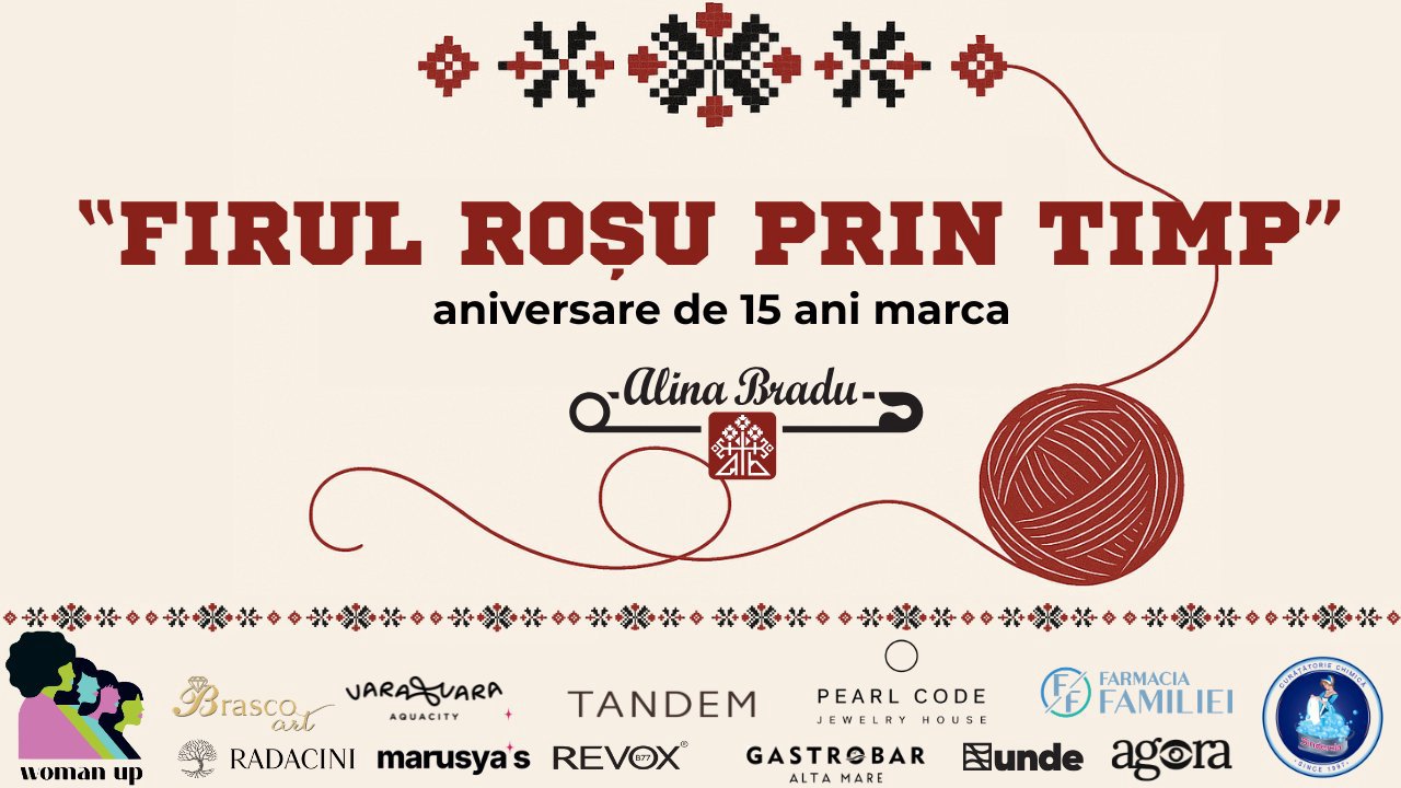 Alina Bradu: „FIRUL ROȘU PRIN TIMP” – 15 ani de tradiție și inovație
