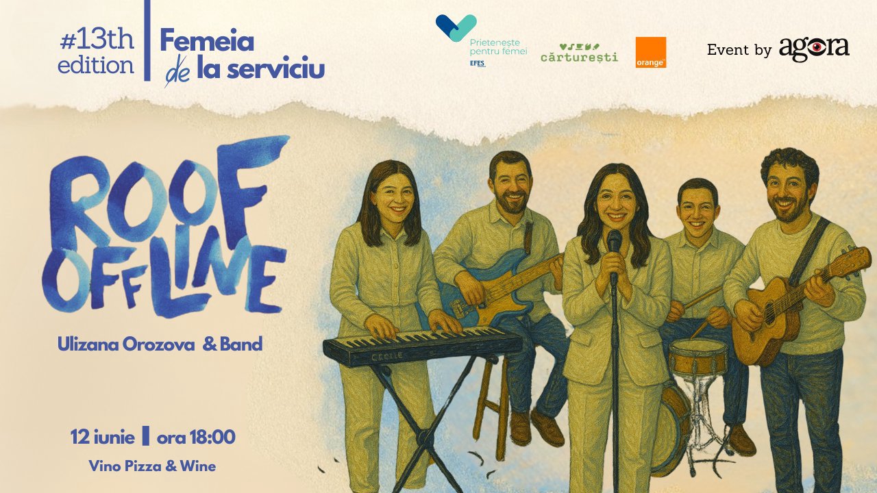 Muzica spune ce cuvintele nu pot. Ulizana încheie seara la #ROOFOFFLINE