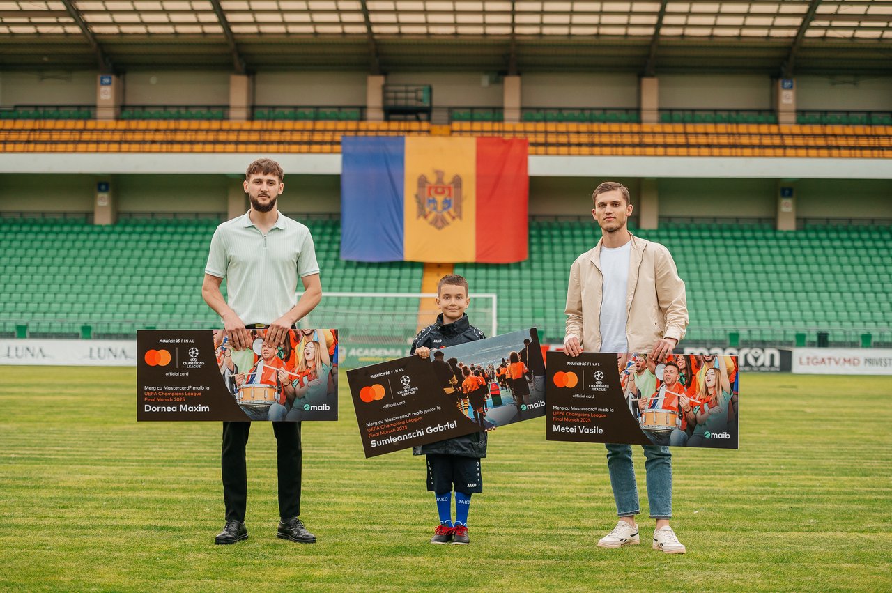  Un junior maib va merge de mână cu o legendă a fotbalului, la München, iar alți doi norocoși vor trăi finala UEFA Champions League din tribune
