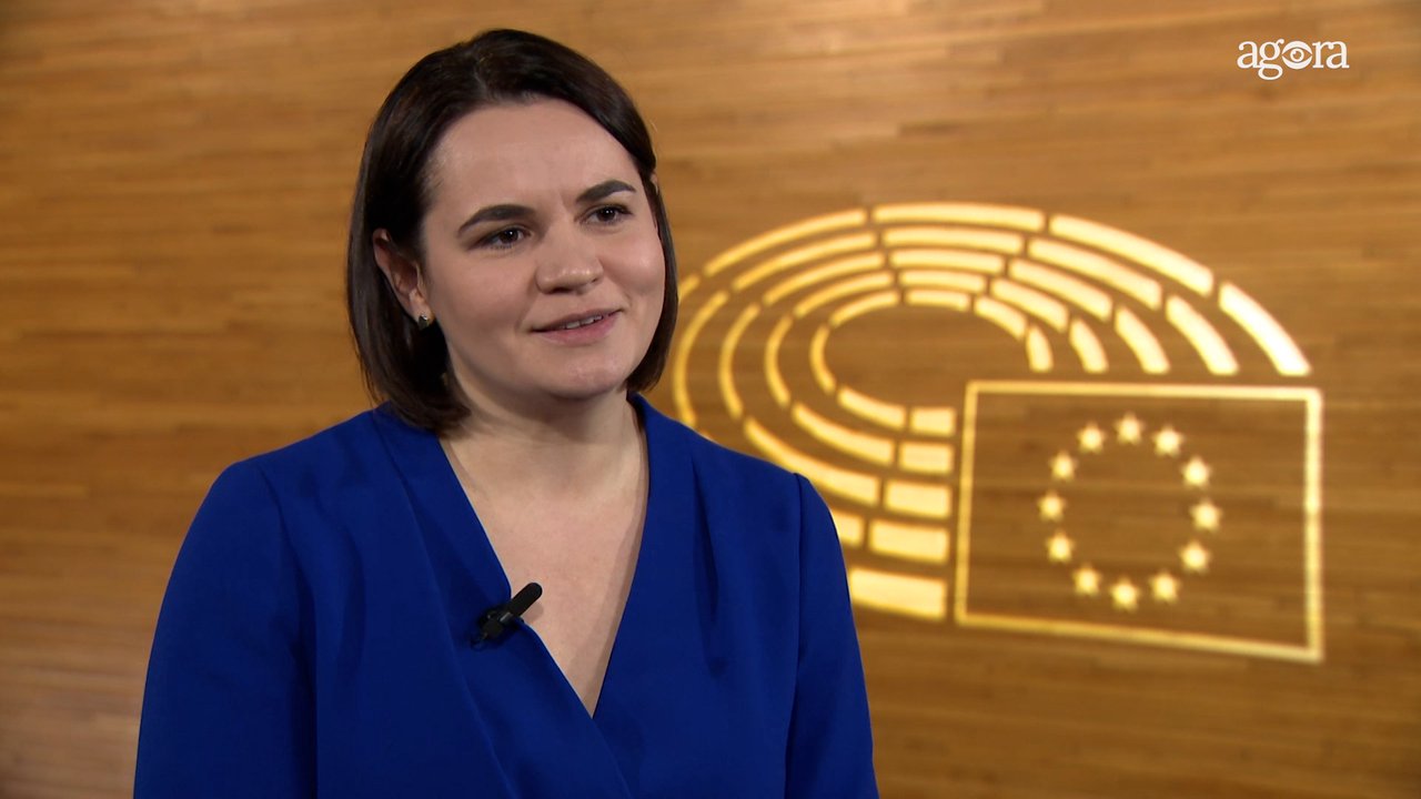 Exclusiv AGORA | Tihanovskaia, mesaj pentru moldoveni: Nu le permiteți acestor narațiuni rusești să vă otrăvească mințile (VIDEO)