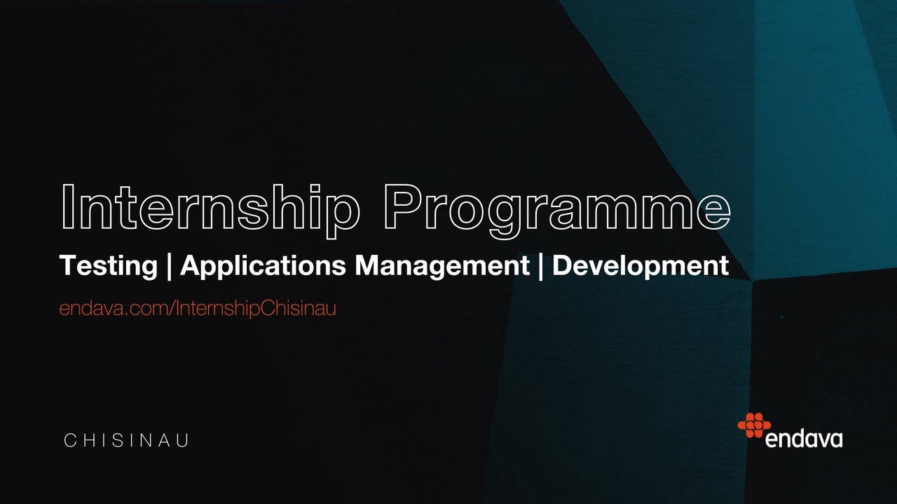 Depune CV-ul pentru un Internship la Endava! Aplicările pentru ediția de primăvară sunt deschise până pe 28 februarie