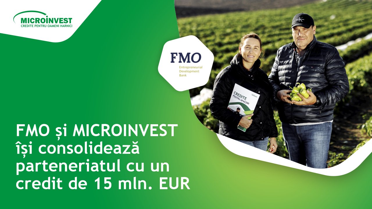 FMO și MICROINVEST își consolidează parteneriatul cu un credit de 15 mln. EUR