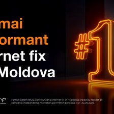 Orange oferă cel mai performant Internet prin Fibră din Moldova, conform nPerf 2025

