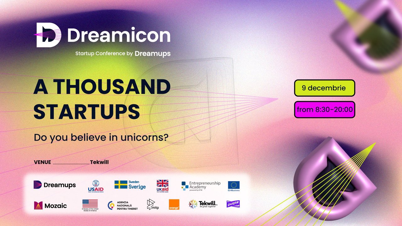 Dreamicon 2023: Mai mult decât o conferință, o platformă pentru următorul nivel al startup-urilor din Moldova și nu doar