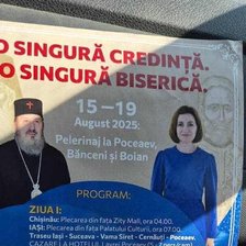 Afișe cu președinta și mitropolitul Basarabiei pe străzile Chișinăului. Președinția: „O tentativă de manipulare”