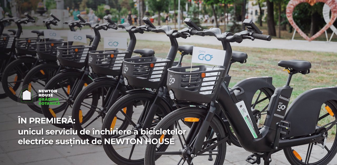 NEWTON HOUSE Grădina Botanică susține primul serviciu de închiriere a bicicletelor electrice din Moldova