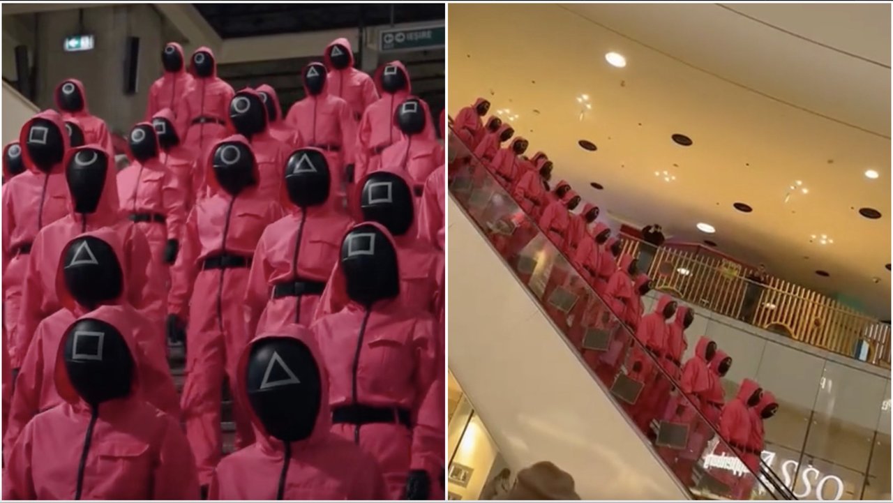 Gardienii din Squid Game, prin centrul Bucureștiului. Cum a promovat Netflix lansarea celui de-al doilea sezon (VIDEO)