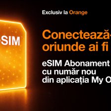 Orange Moldova lansează în premieră eSIM Abonament, 100% digital, disponibil direct din aplicația My Orange
