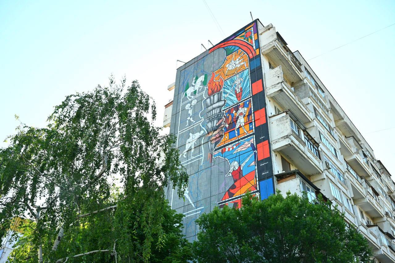 În Chișinău a apărut pictura „Visul Olimpic”