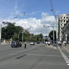 Trafic suspendat pe Bulevardul Ștefan cel Mare și Sfânt în contextul vizitei premierului grec (FOCUS)