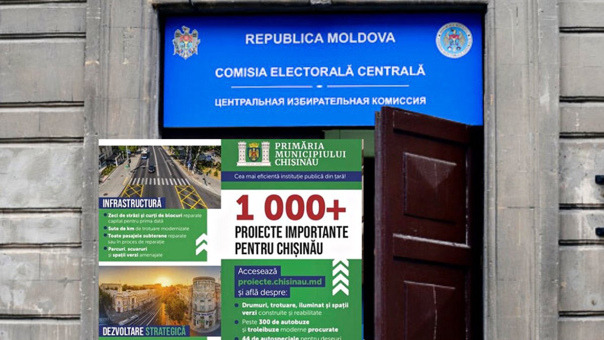 ALEGERI 2023 | Pliantele publicitare ale Primăriei Chișinău vor fi eliminate din spațiul public. Cererea instituției a fost respinsă de CEC