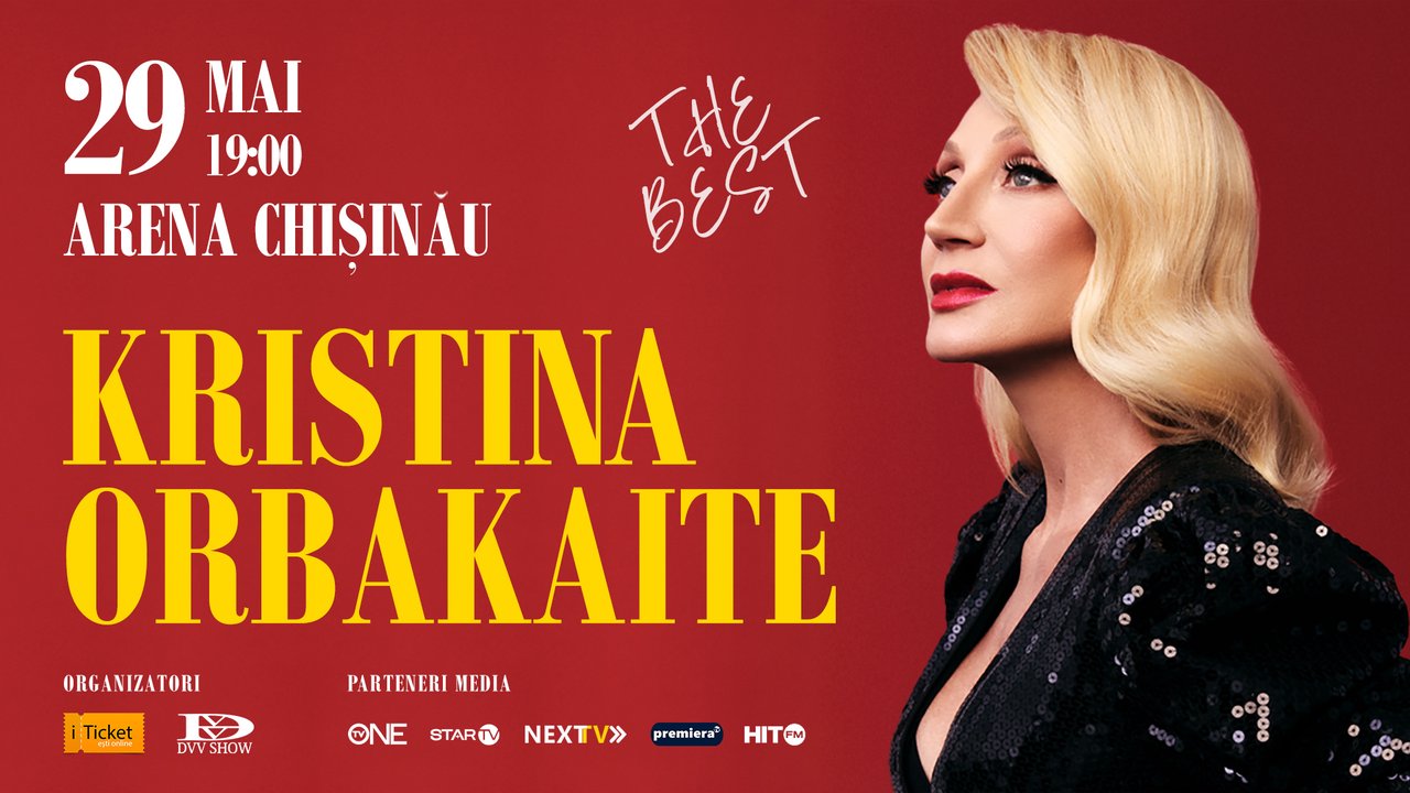 Kristina Orbakaite vine la Chișinău cu spectacolul „THE BEST” – un concert pe care nu vrei să-l ratezi
