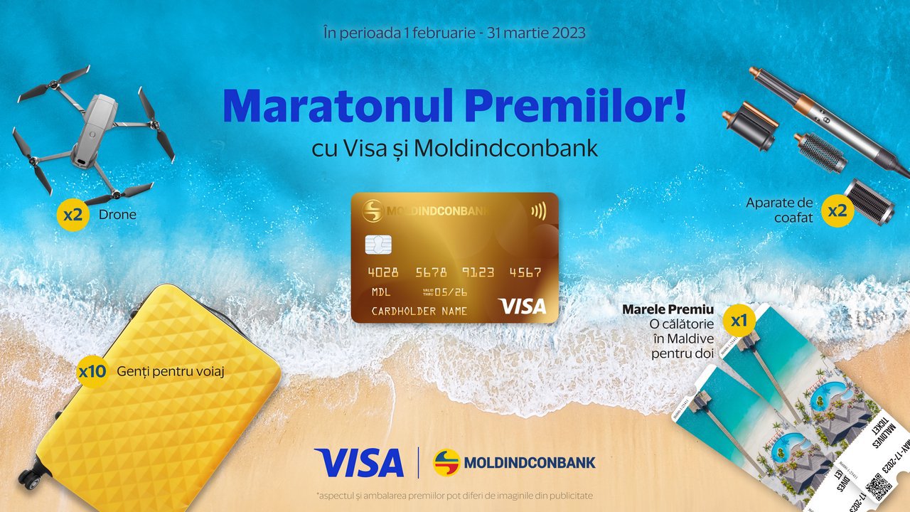 Moldindconbank și Visa continuă Sezonul Dragostei și sunt gata să te trimită în Maldive