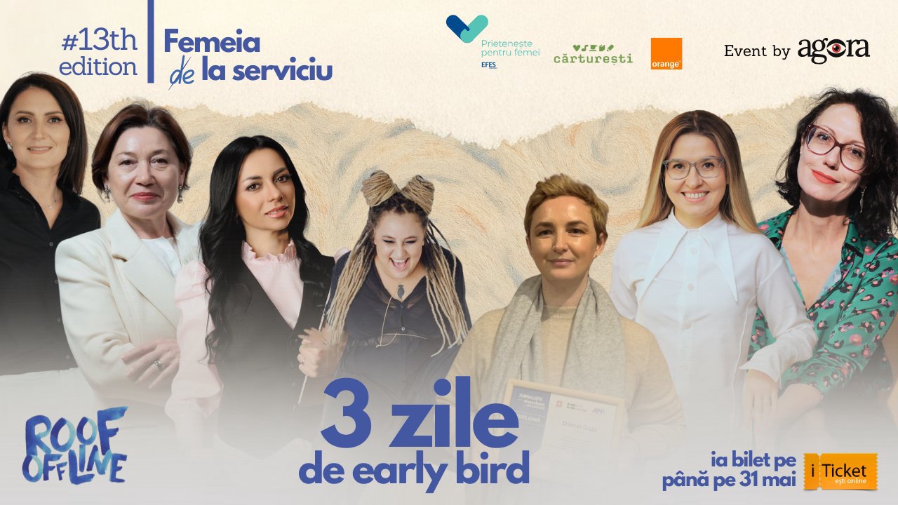 #ROOFOFFLINE „Femeia (de) la Serviciu” – O seară de vară despre adevăr, curaj și cariera fără limite