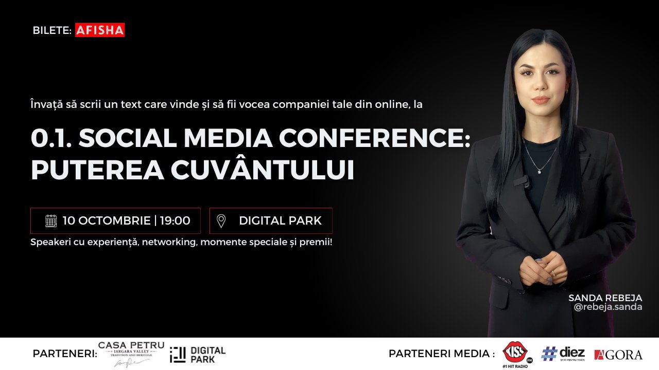 0.1. Social Media Conference: Puterea cuvântului: eveniment ce transformă cuvintele în conexiuni și artă!