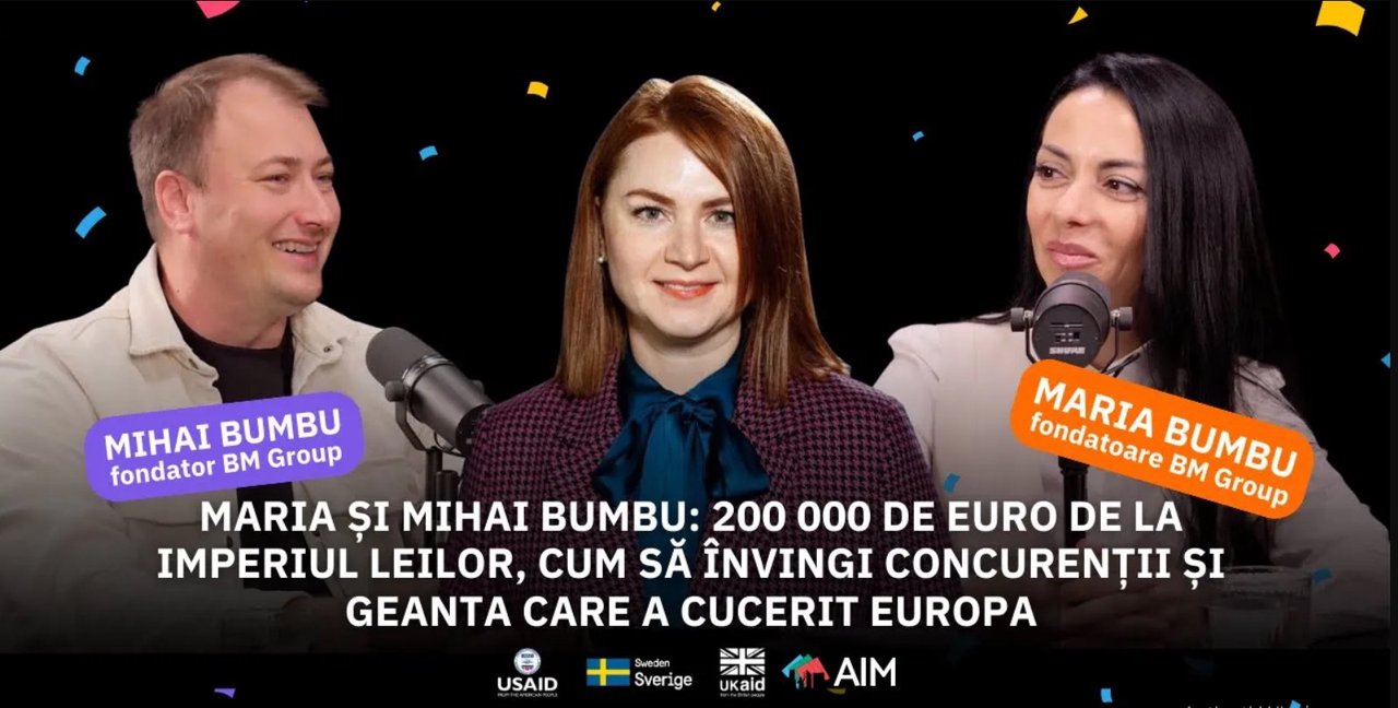 PODCASTUL ANTREPRENORILOR OPTIMIȘTI | Maria și Mihai Bumbu: 200.000 de euro de la Imperiul Leilor și geanta care a cucerit Europa