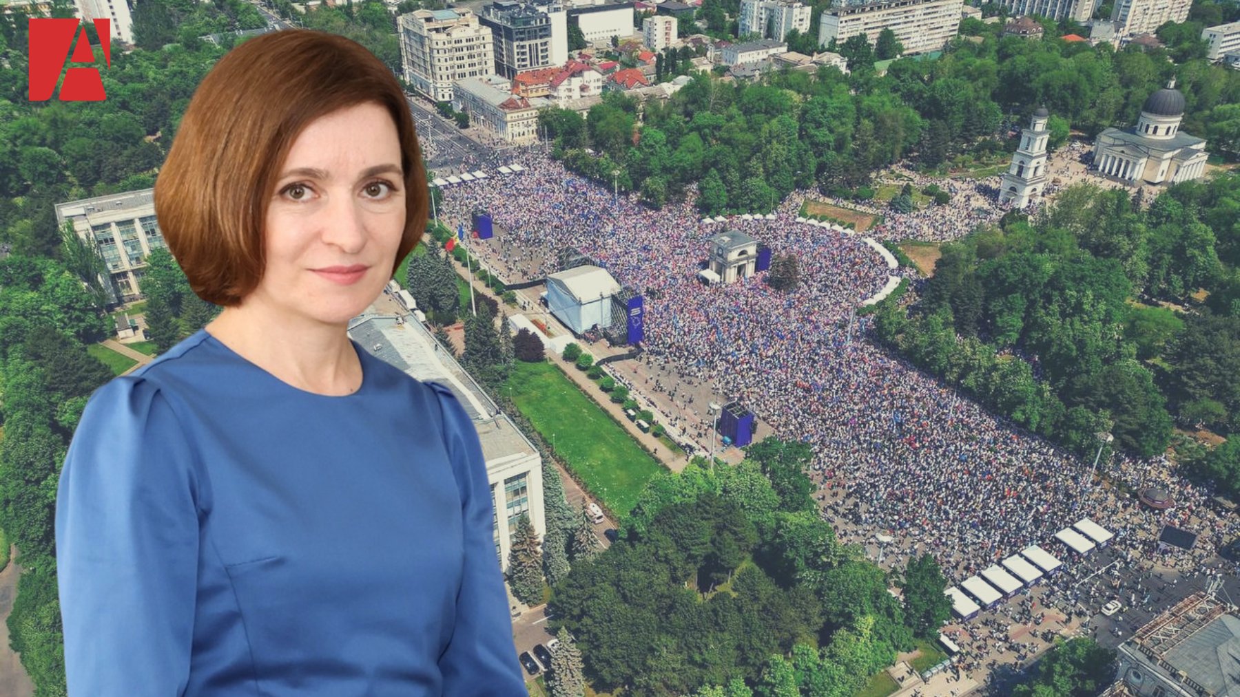 Maia Sandu s-a adresat cetățenilor din PMAN: „Am venit să spunem răspicat, cu încredere și cu mândrie - moldovenii sunt europeni!”