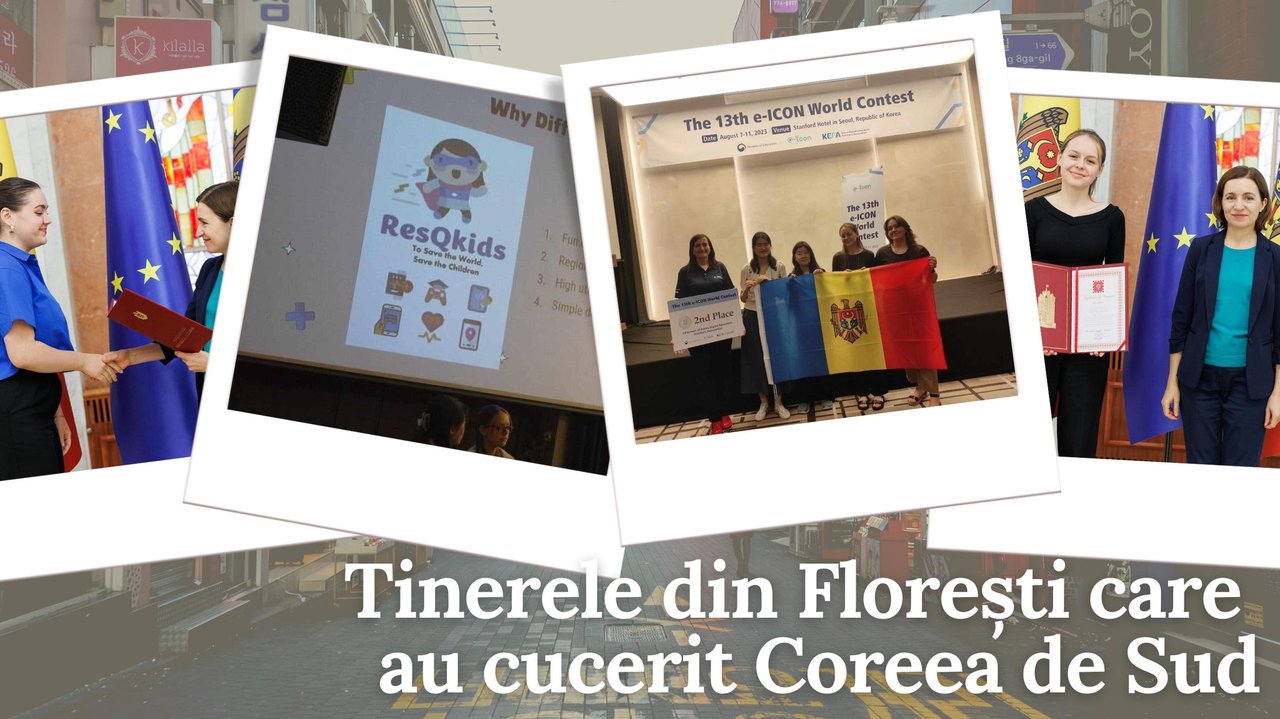 ACTUAL // Cu drag de IT. Vocea (și aplicația) tinerelor din Florești care au cucerit Coreea de Sud | Interviu cu premiantele prestigiosului concurs internațional „e-ICON World Contest” (VIDEO)