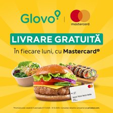 Happy Monday: Livrare gratuită în fiecare luni, cu Glovo și Mastercard